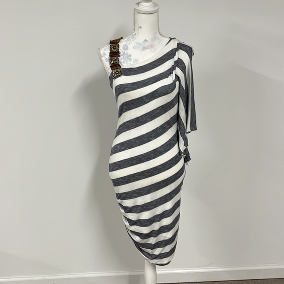 Bebe Striped Sheath Dress - Picture 1 of 6